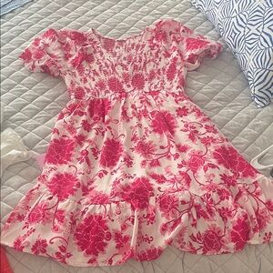 JODIFL Pink Floral Kids Dress